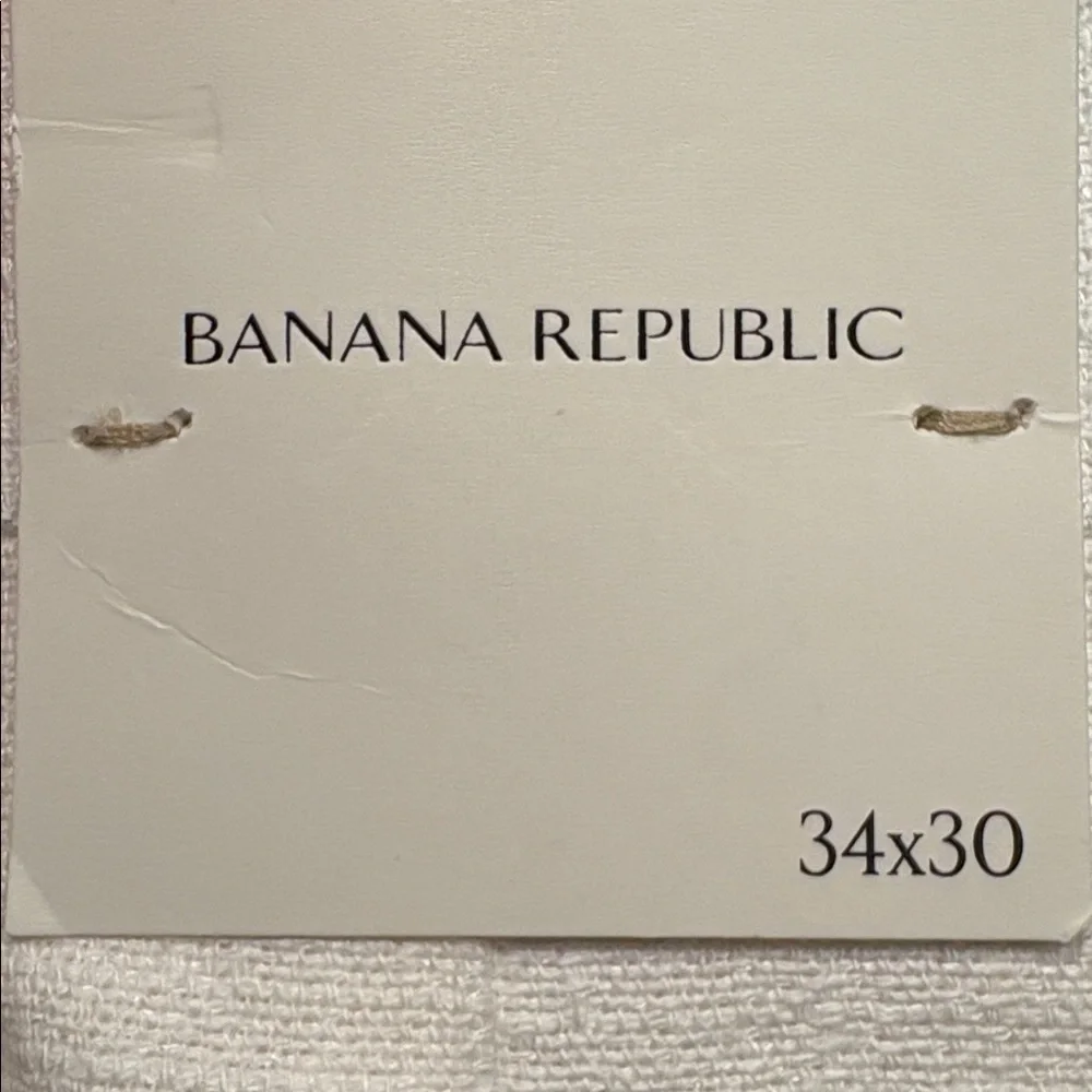 NWT Banana Republic Cotton Linen Blend Suit Pant Sz 34 x 30.